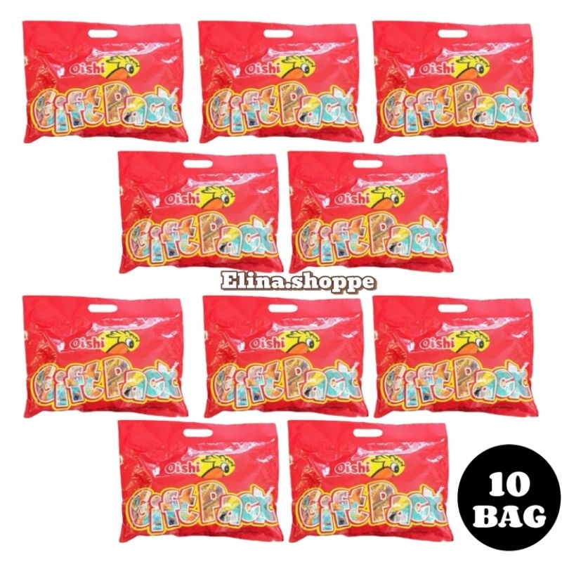 

OISHI GIFT PACK ISI 10 BAG/ HAMPERS SNACK/ HADIAH KADO