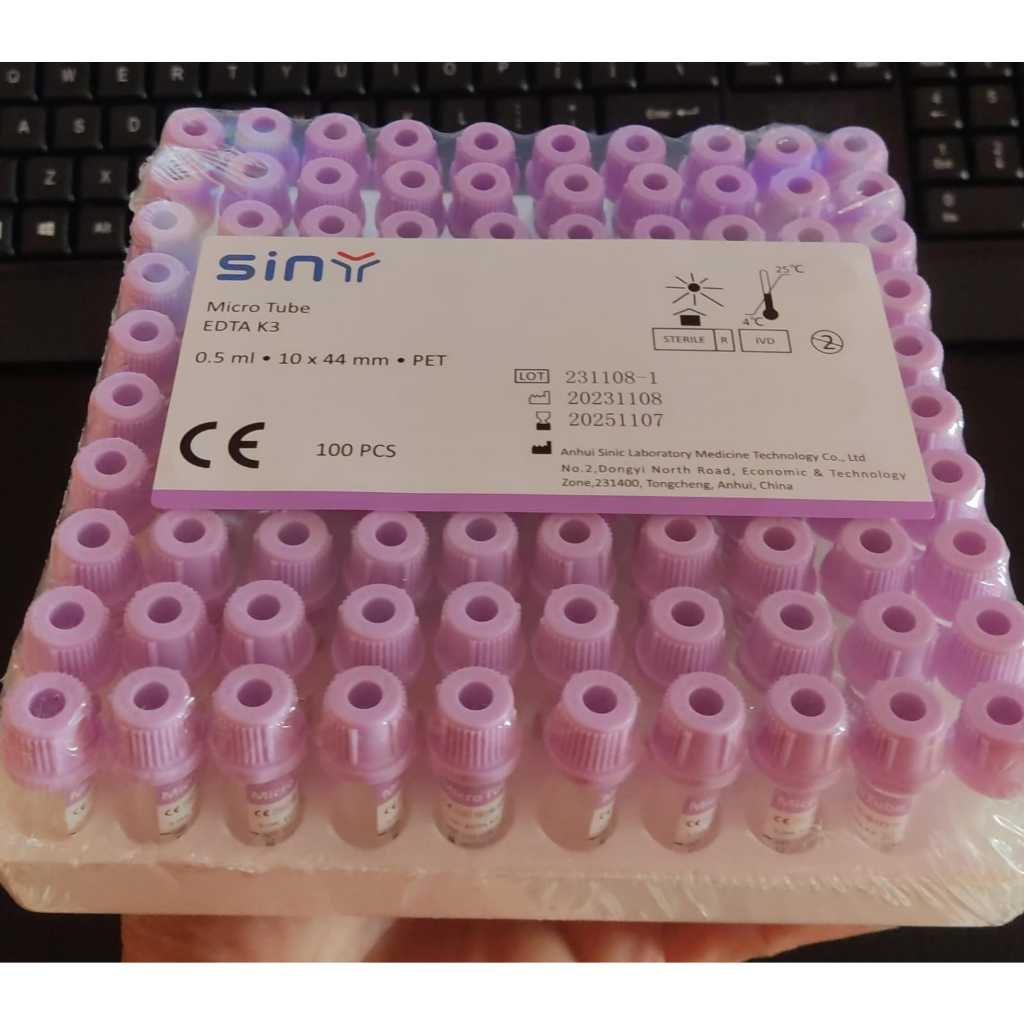 Tabung micro edta 0,5ml |edta 0,5ml | tabung darah bayi