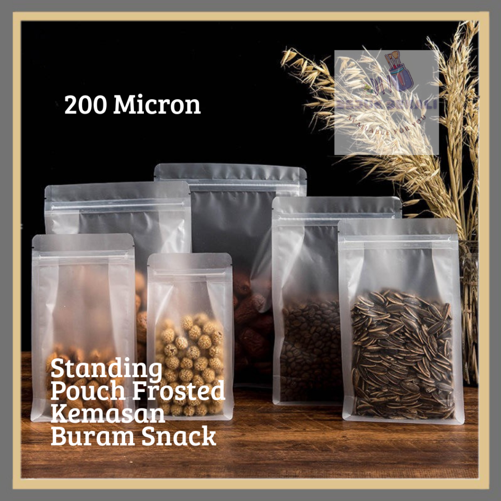 Standing Pouch Frosted Kemasan Buram Snack