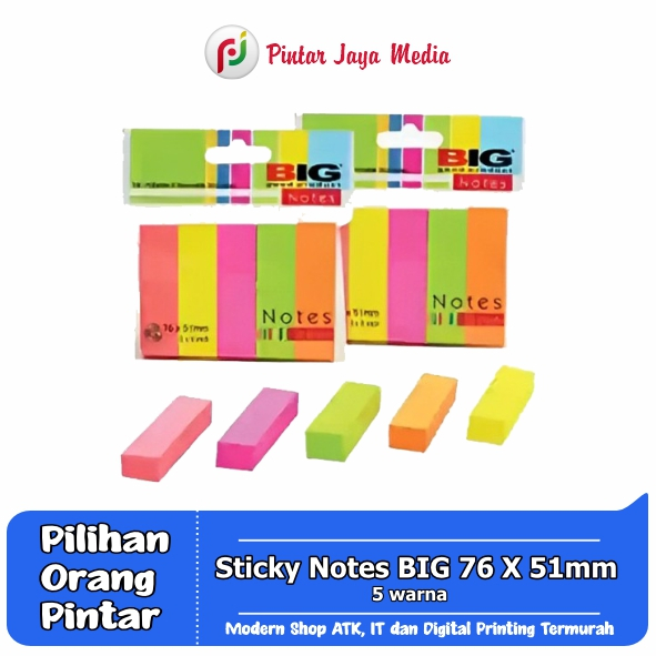 

Sticky Notes Warna Warni Ukuran 76 x 51 mm