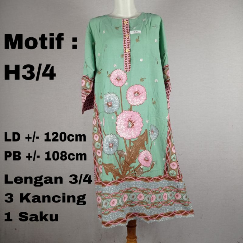 Daster HAP Lengan 3/4 LD 120cm / Daster Busui