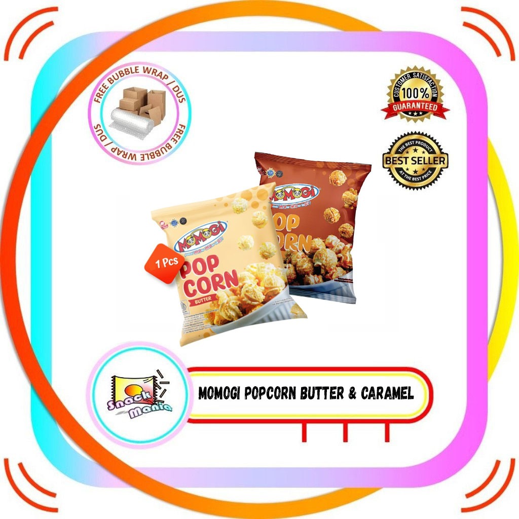 

Momogi Popcorn Butter - Caramel 20 gr Berondong Jagung Mentega