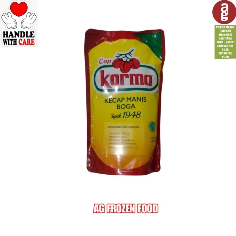 

Kecap Manis Cap Korma Boga 770 Gram
