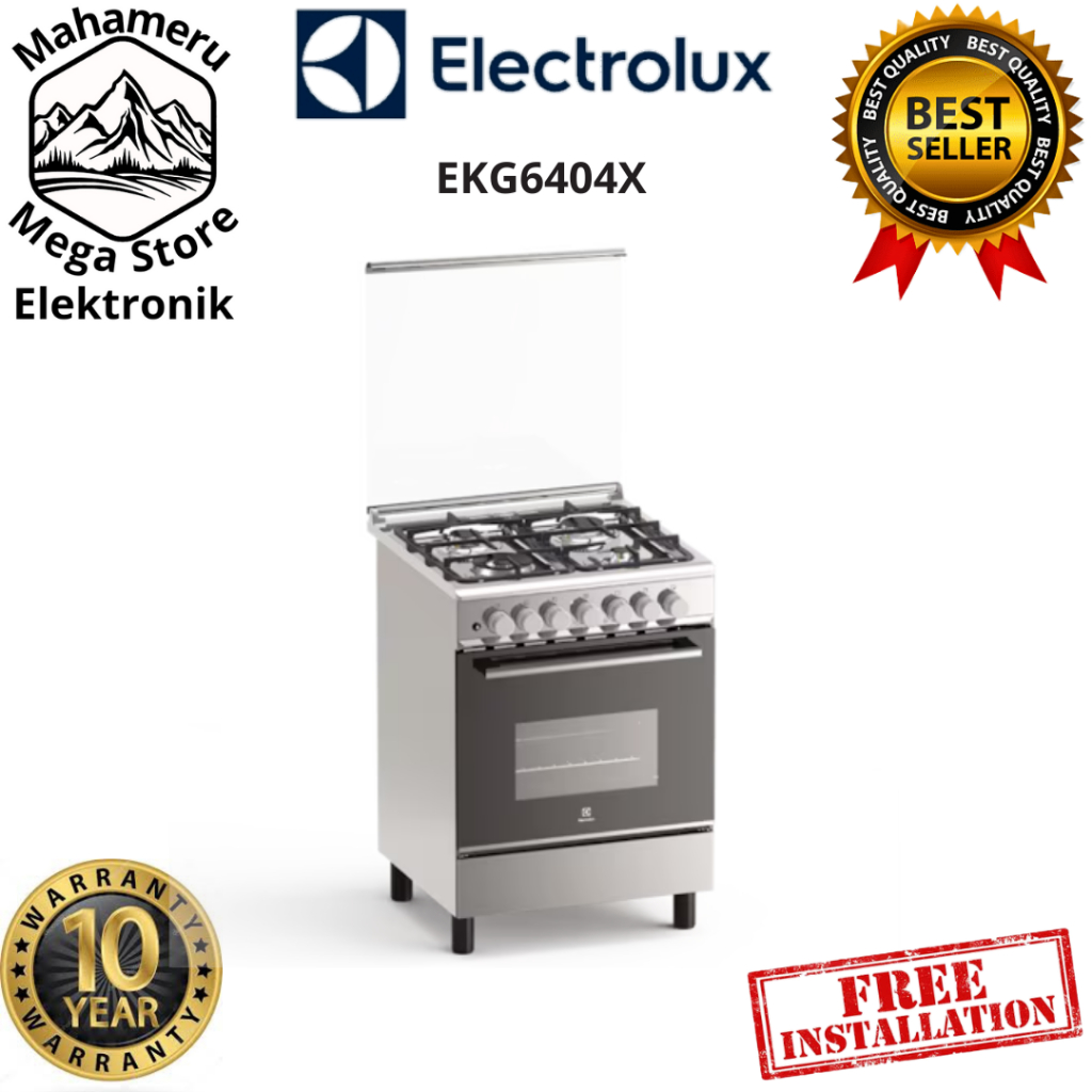 Kompor Freestanding Electrolux EKG6404X Freestanding Cooker