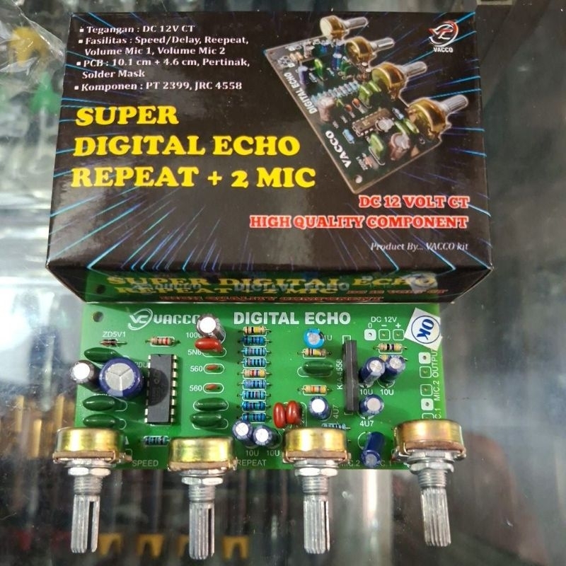 kit echo repeat + 2 mic