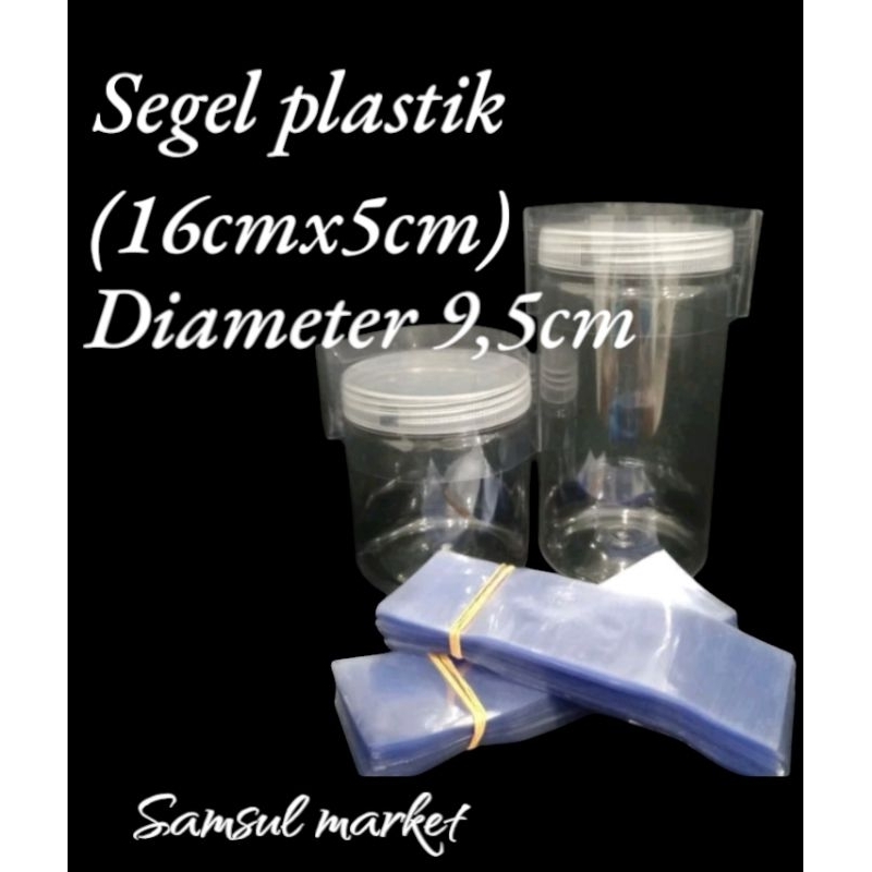 

Plastik segel toples 1pack isi 100pcs 16x5