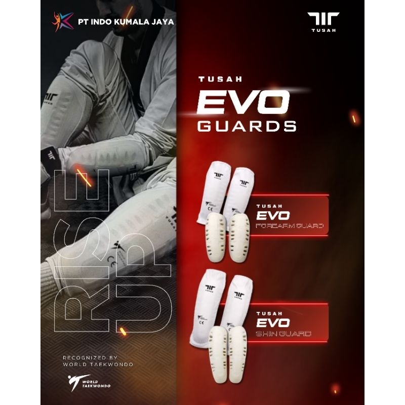 TUSAH - EVO Shin Guard Taekwondo Karate Silat Hapkido Pelindung Kaki