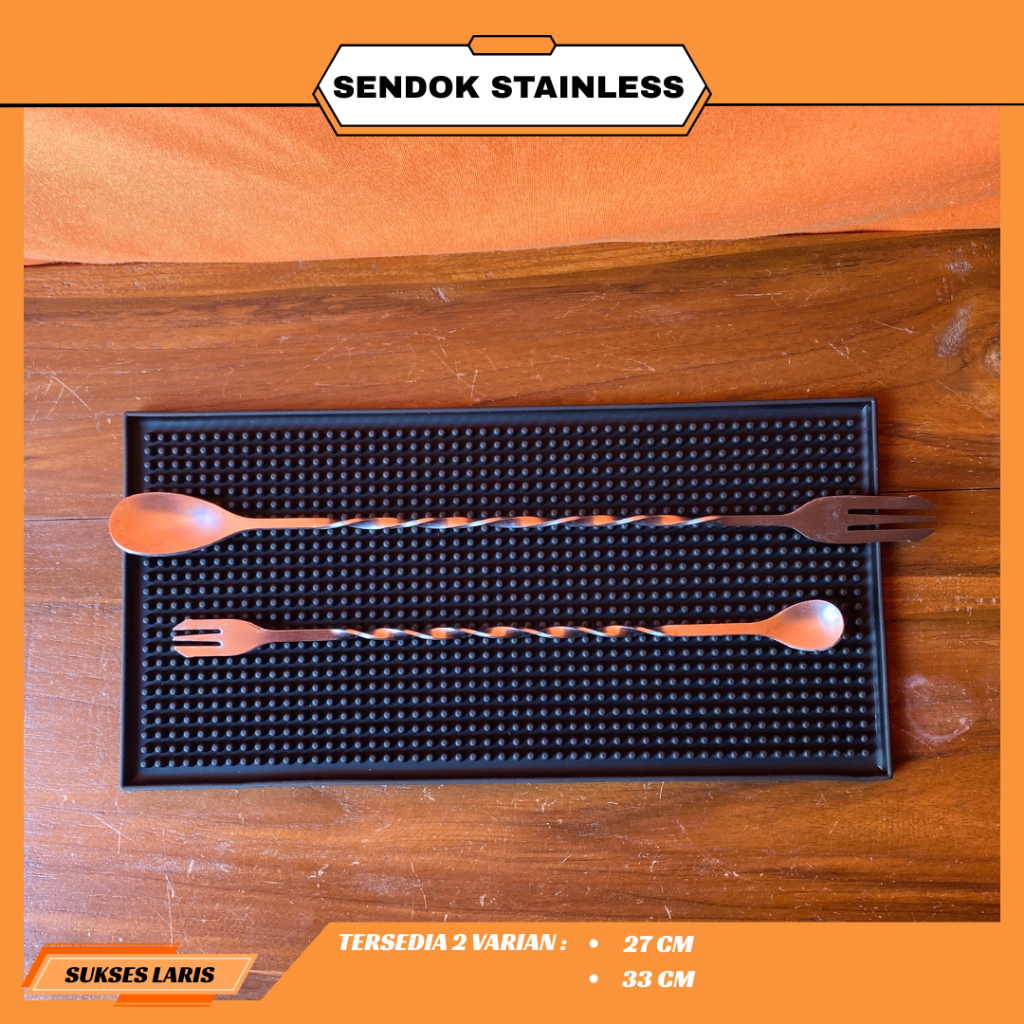 SENDOK STAINLESS PANJANG | SENDOK PANJANG PENGADUK MINUMAN | SENDOK