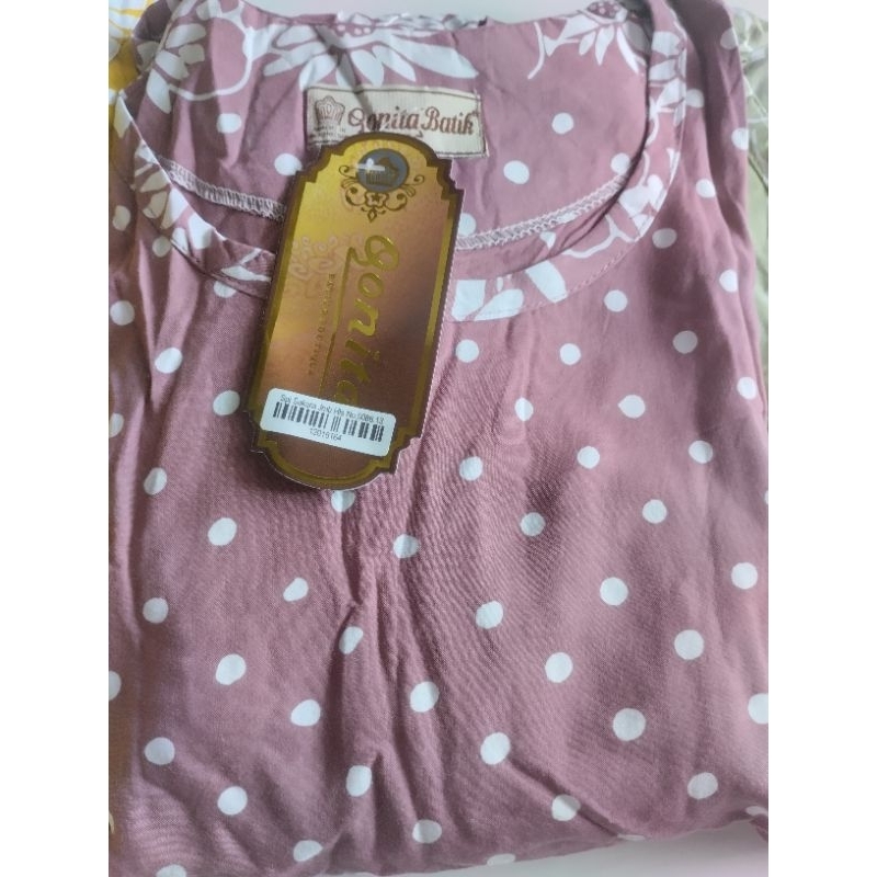 RB [LD 118-126 CM ] Setelan Daster Qonita Batik Pekalongan ll Spj Sakura Jumbo Setelan One Set