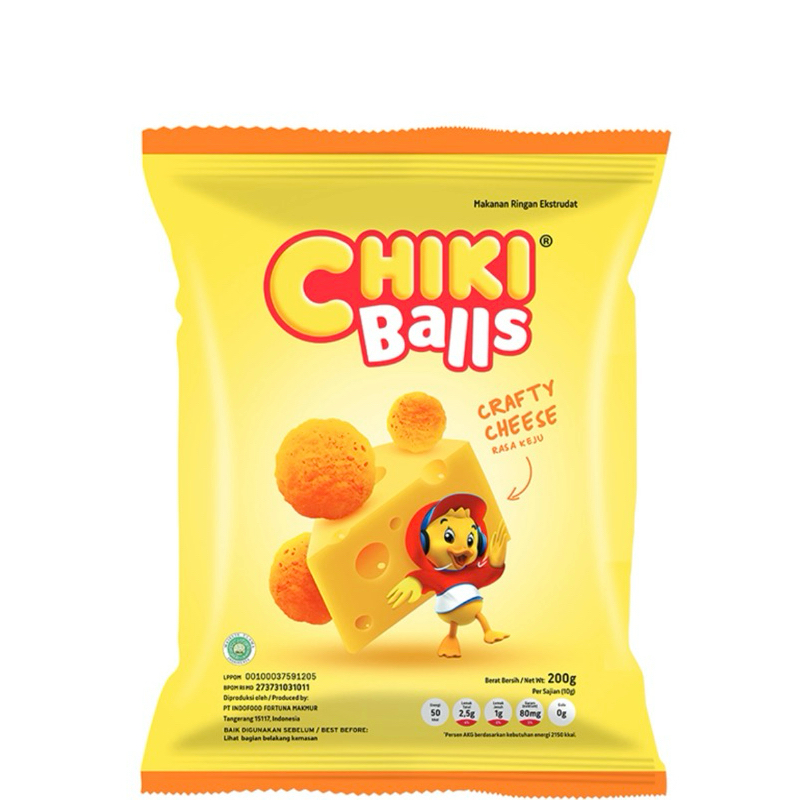 

Snack Chiki Balls Keju Crafy 200 gr