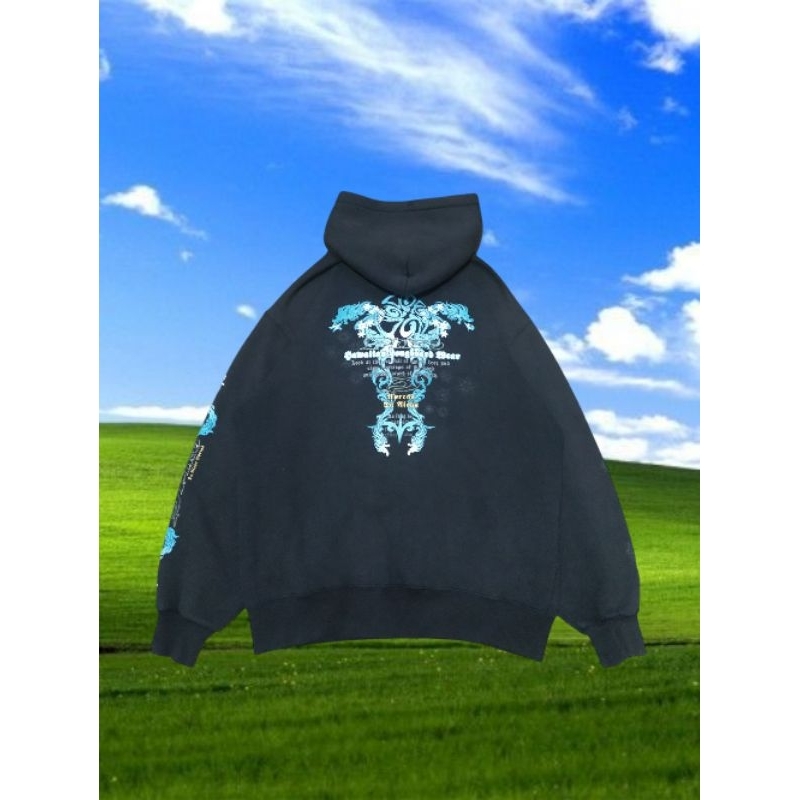 vtg zipper hoodie piko tribal art