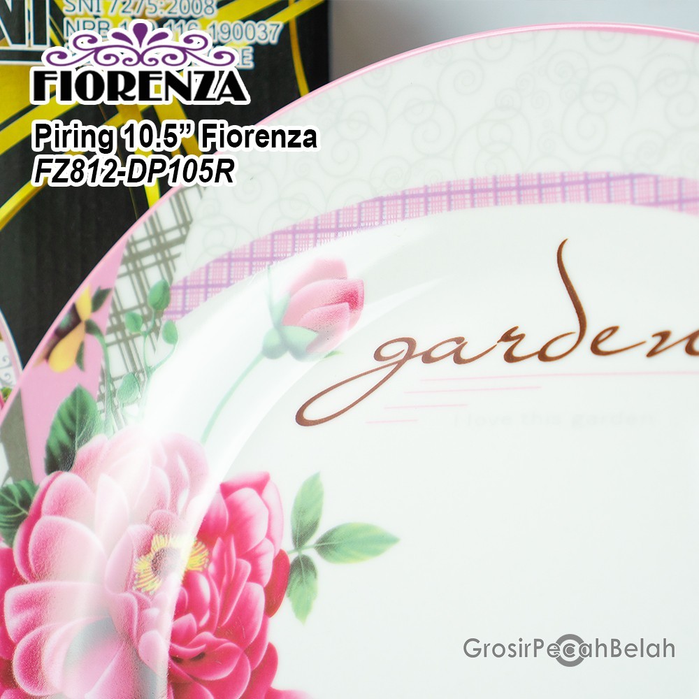 [Promo 2 Dan 4 Pcs ] Piring Makan - Piring Set - Piring Keramik Ukuran 10.5 Inch Fiorenza