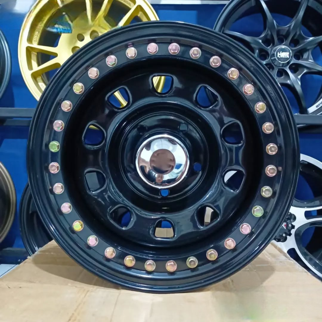 VELG MOBIL JIMNY TAFT Ring 15 Model BEADLOCK Lebar 8