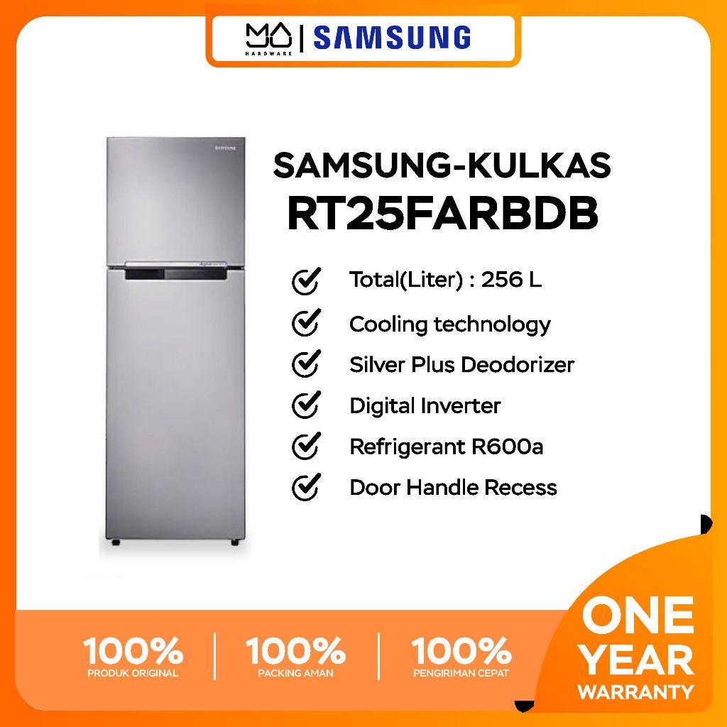 Samsung Kulkas - RT25FARBDSA/SE 2 Pintu