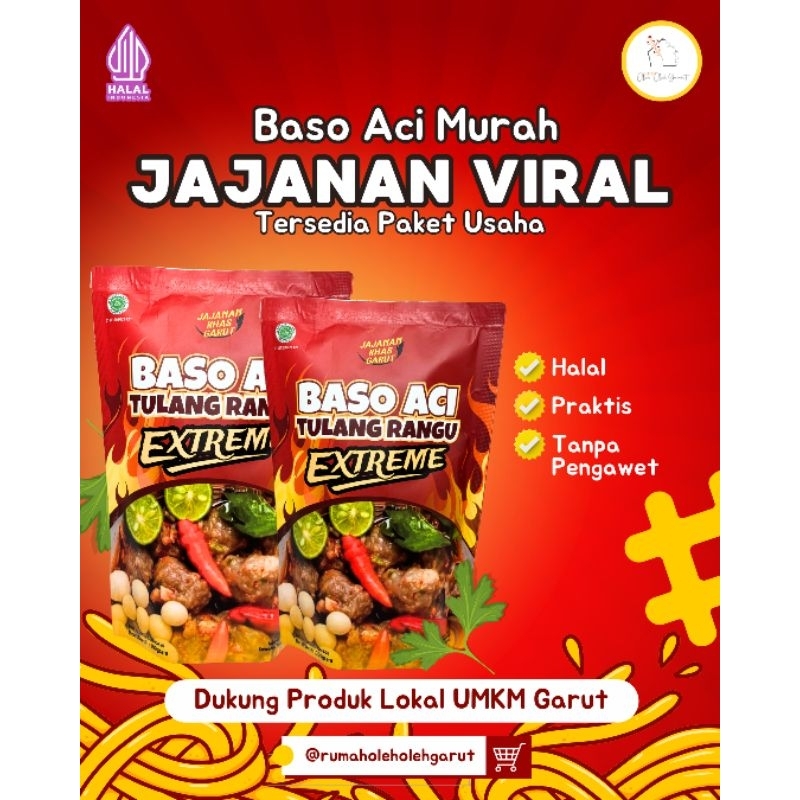 

Baso Aci Extreme – Kuah Pedas Level, Isi Komplit! | Camilan Viral Khas Bandung | Mudah & Praktis (Tersedia Paket Baso Aci 10pcs)