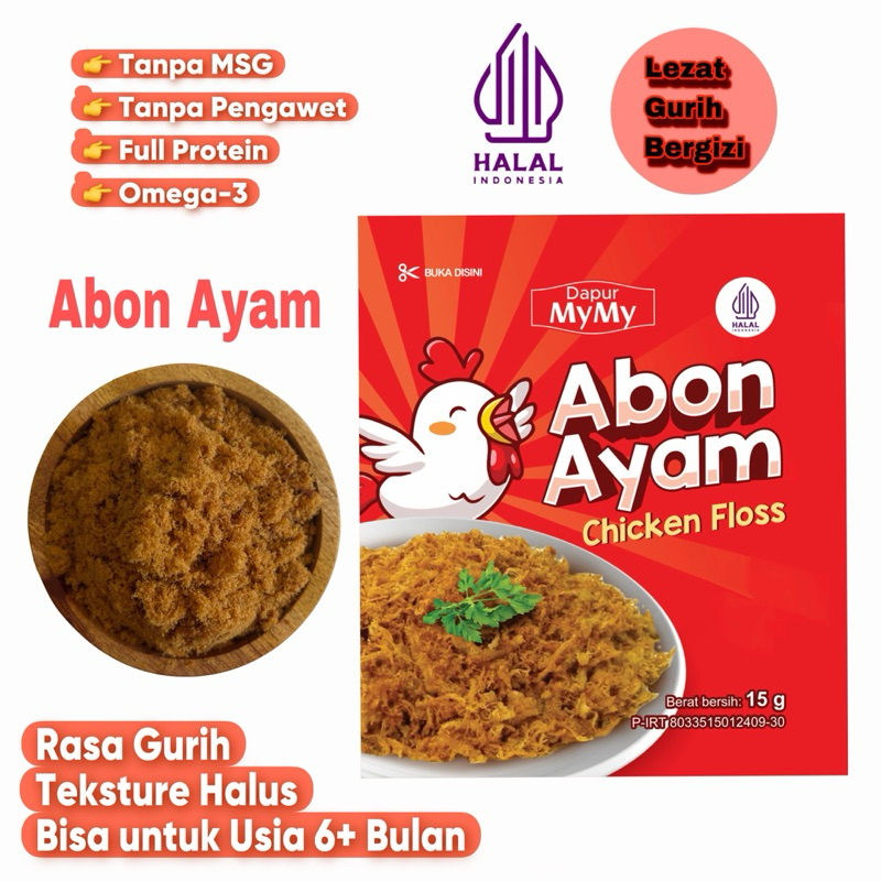 

NF-Abon MPASI Rasa Ayam Penambah Nafsu Makan Anak Tanpa Campuran Kemasan Ekonomis