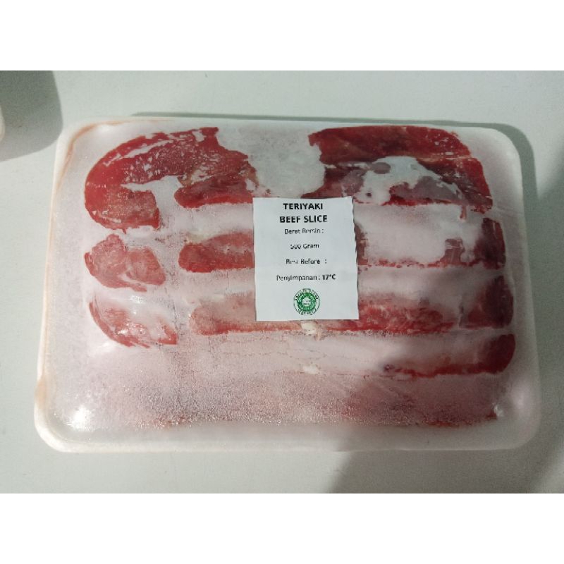 

Slice Beef Teriyaki Premium 500gr / Slice tanpa lemak 500gr