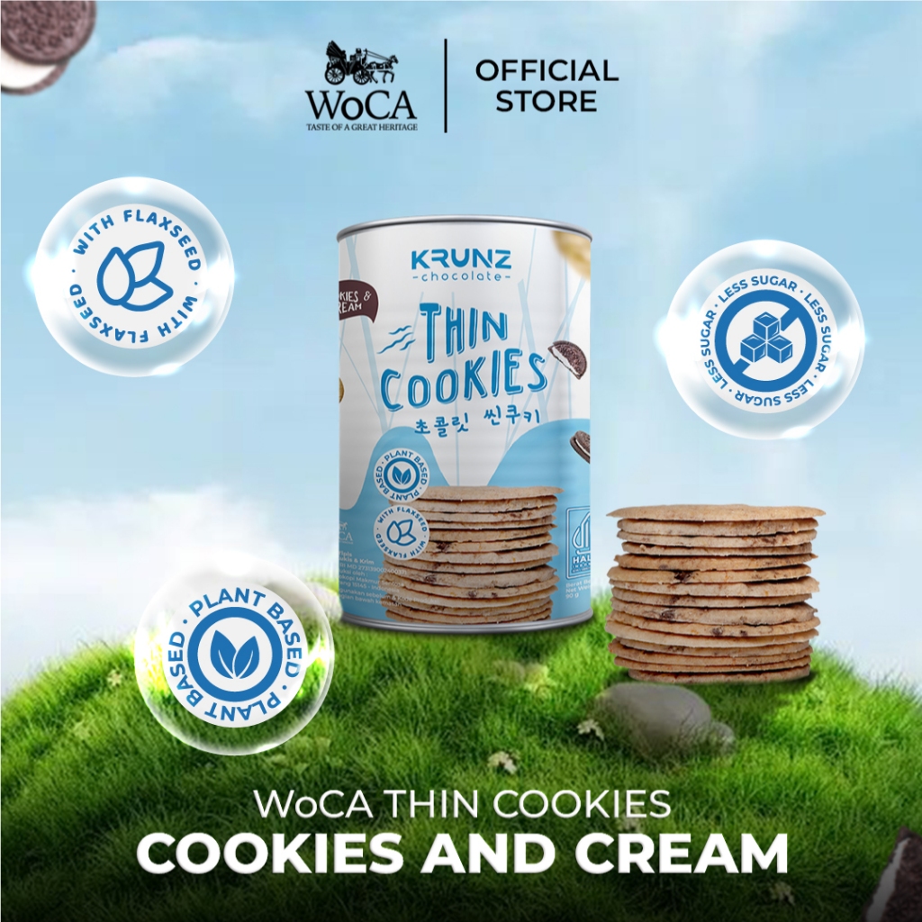 

WoCA Thin Cookies Krunz Chocolate Cookies and Cream 90gr
