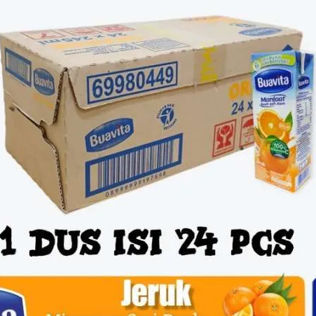 

Buavita Jeruk 245 Ml 1 Karton