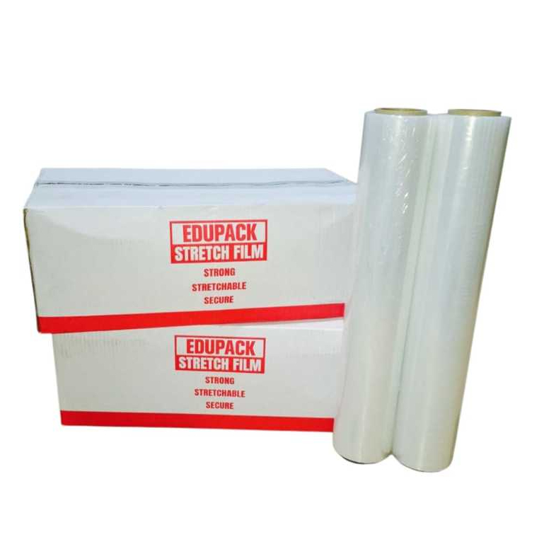 (KHUSUS BATAM) Edupack Stretch Film / Plastik Wrapping Clear/Transparent 1.7 Kg, 113m x 50cm