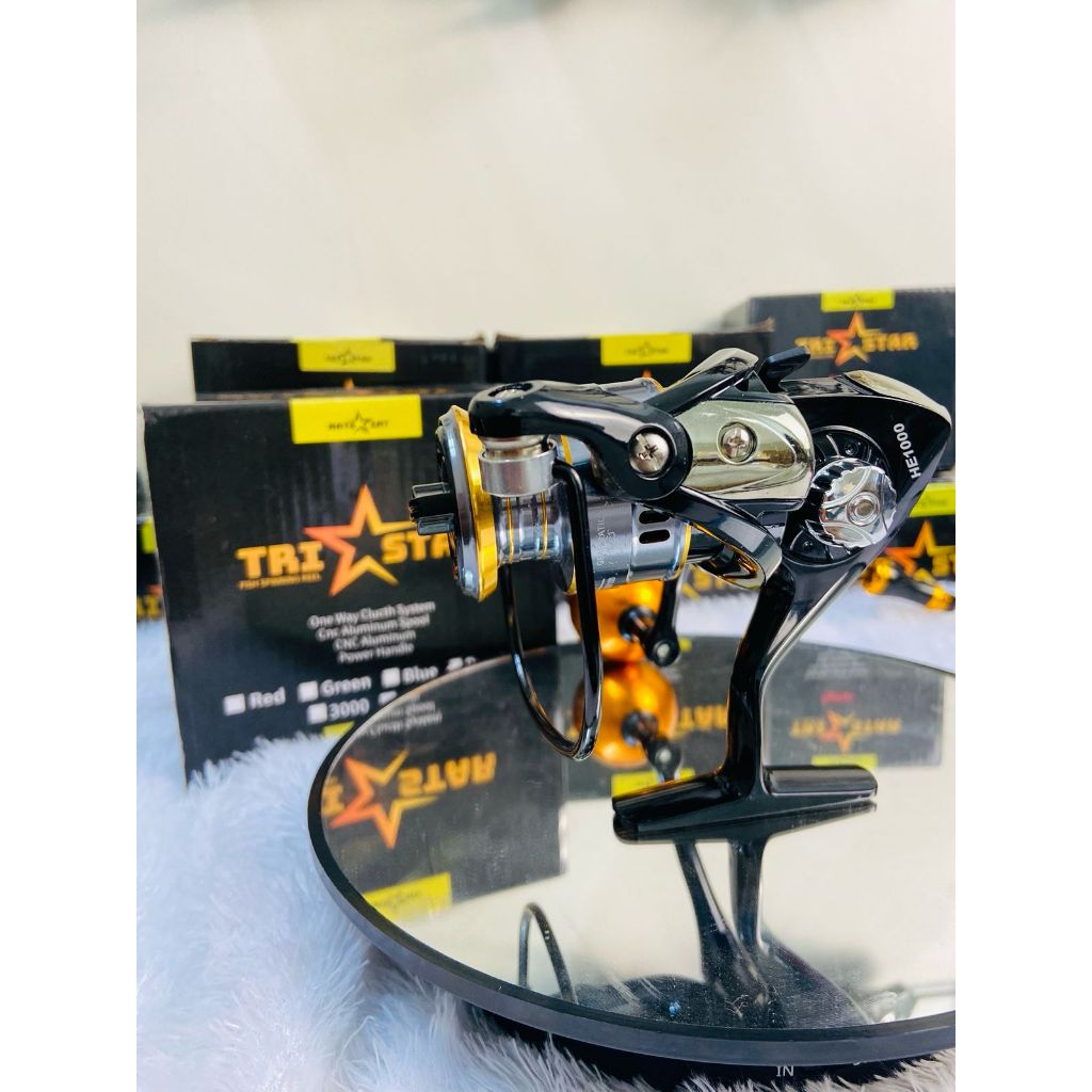 (COD)Reel Pancing HE H 1000,HE2000,HE3000,HE4000 Reel Pancing Murah Kuat Power/ Reel Pancing Laut Ta