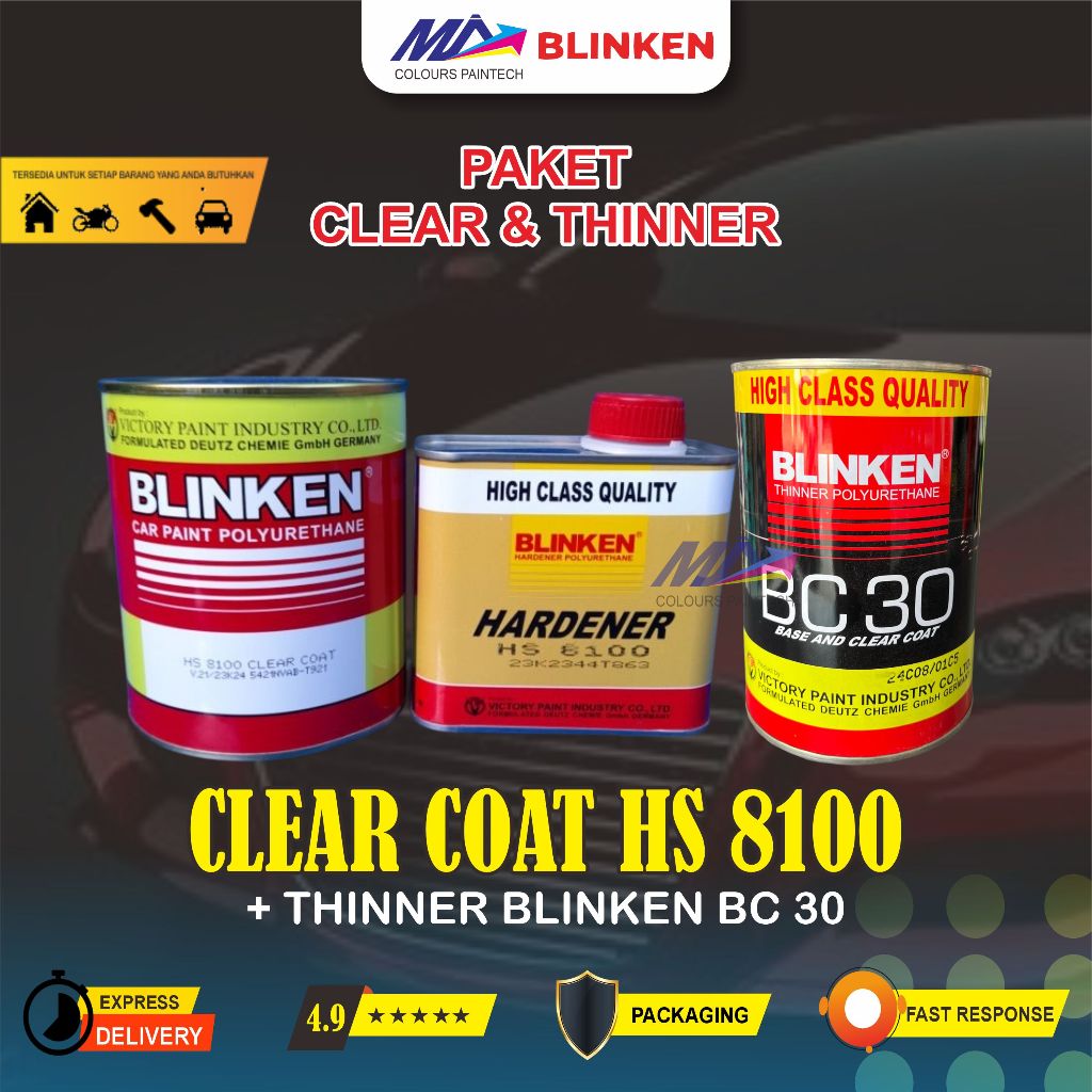 [PAKET] CLEAR COAT BLINKEN HS8100 + TINNER BLINKEN BC 30