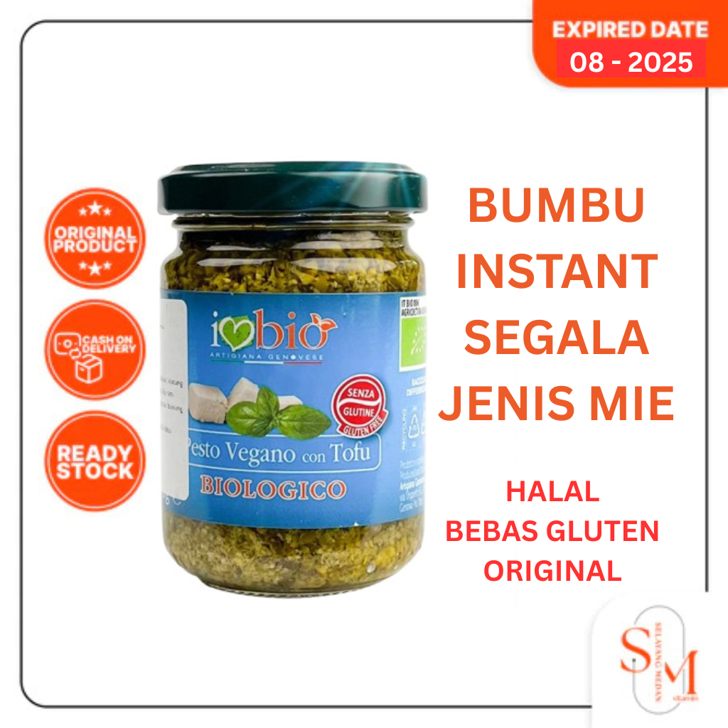 

Bumbu Instant Artigiana Genovese Organic Vegan Pesto With Tofu 130Gr - Saus Mie Gomak Saus Spagetti