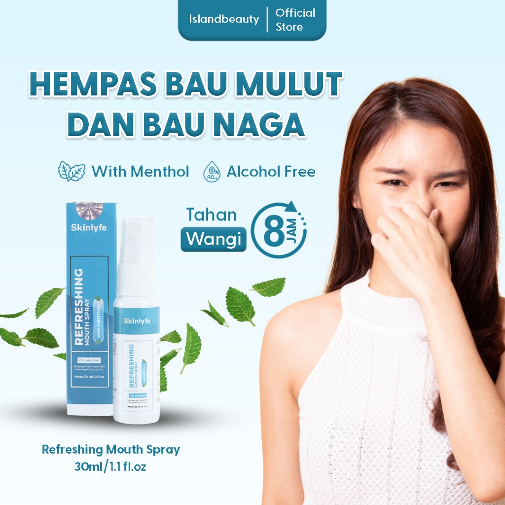 Skinlyfe - Mouth Spray Bau Mulut Hilang Permanen Parfum Mulut Anti Bau Mulut