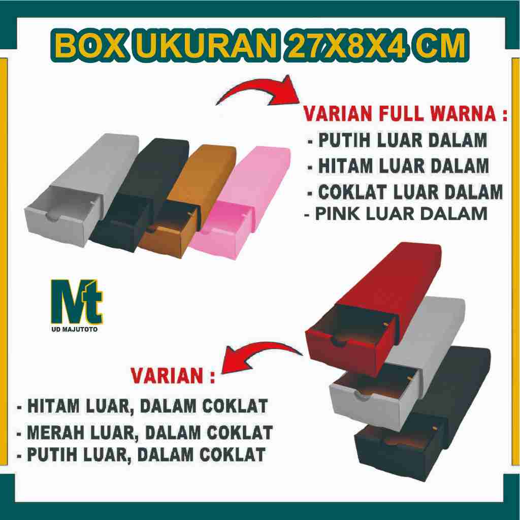 

Box 27x8x4 cm / Box Sleding / Kardus Polos