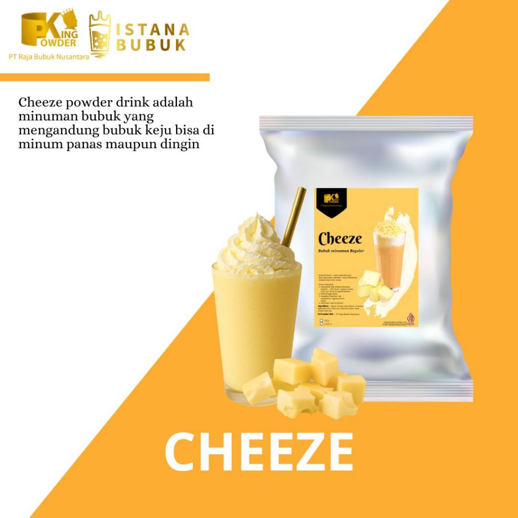 

Bubuk Minuman CHEEZE Keju - Powder Drink Cheeze Cheese Bubuk minuman Keju 1 Kg