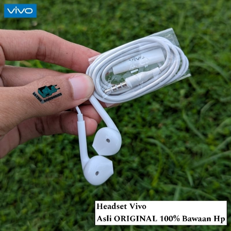 Headset Vivo Asli ORIGINAL 100% Bawaan Hp