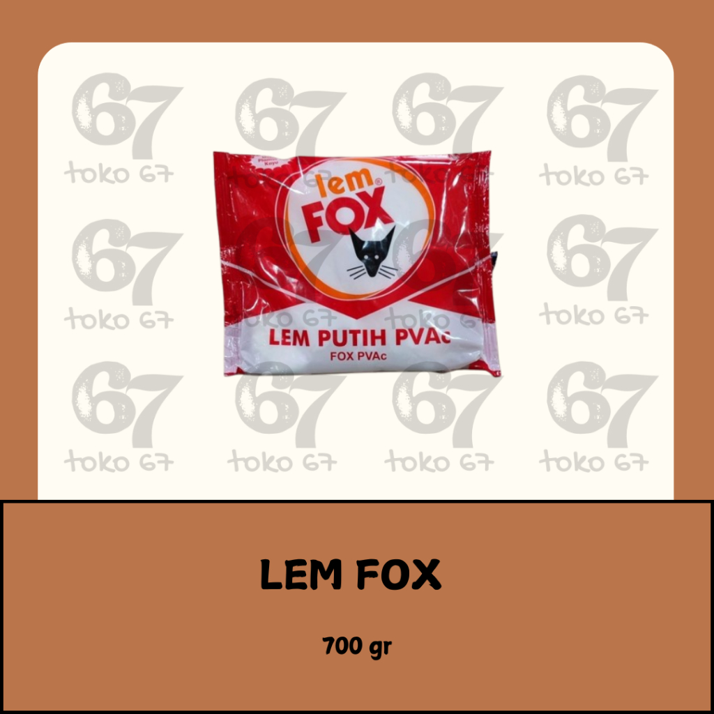 

LEM FOX PUTIH KAYU PVAC 700 GRAM