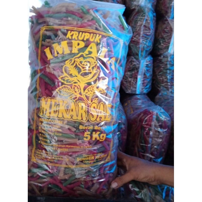 

Krupuk impala mentah / krupuk plompong mentah /merk IMPALA MEKAR SAE KEDIRI/