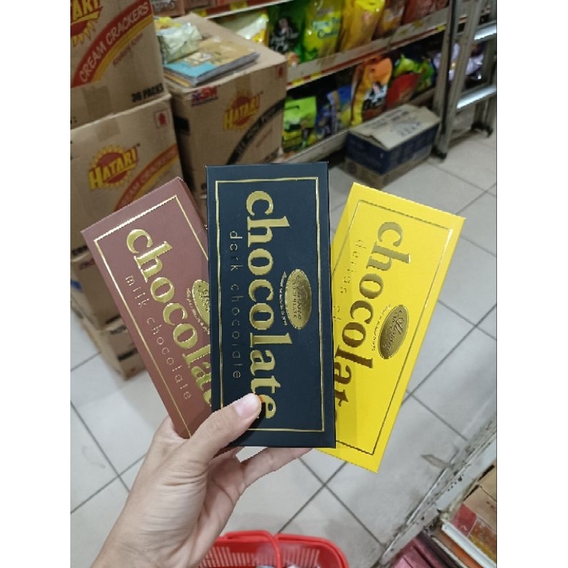 

Aneka Foodie Alessio ciocolato chocolate bar 45gr coklat batangan milk dark durian