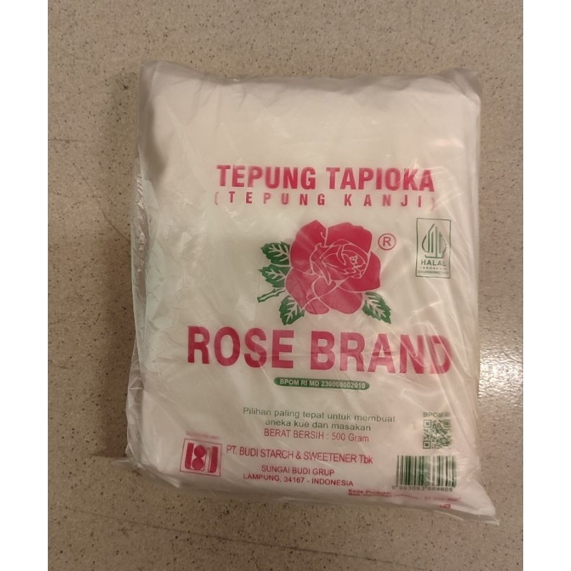 

ROSE BRAND TEPUNG TAPIOKA / Tepung Kanji 500 GR
