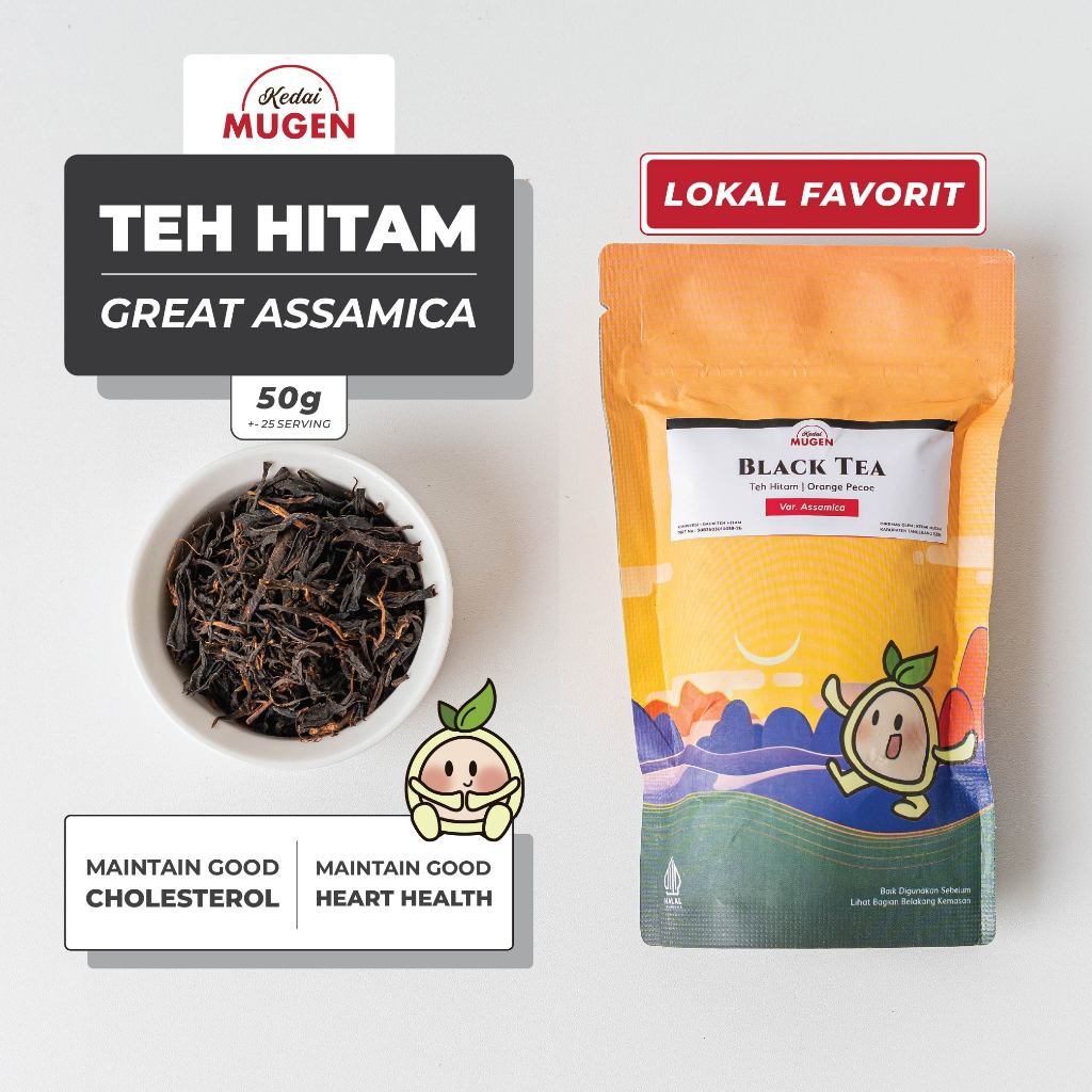 

Kedai Mugen - Teh Hitam Asli Jawa / Java Black Tea Grade Orange Pecoe 50g