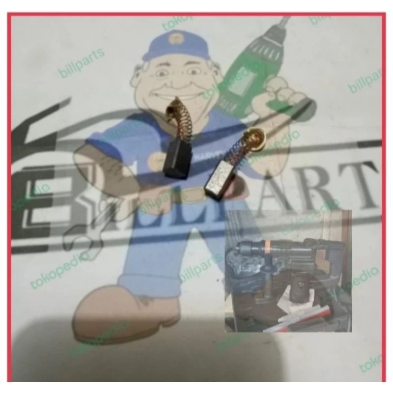 carbon brush JLD J28-1 spul kul arang J26-1 kul brush rotary hammer bobok beton sds