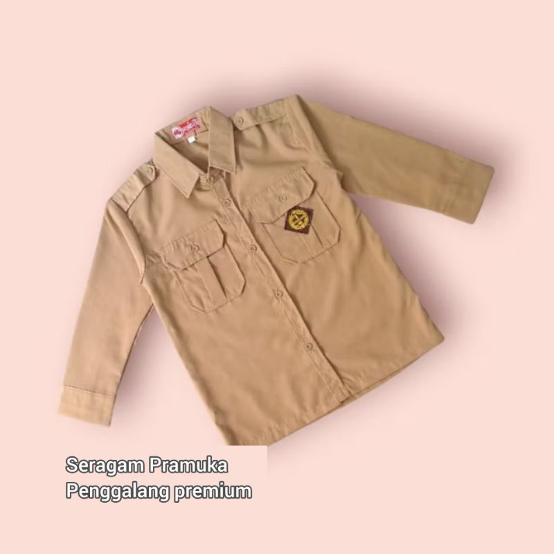 setelan seragam pramuka penggalang termurah baju panjang dan rok panjang seragam Pramuka penggalang 