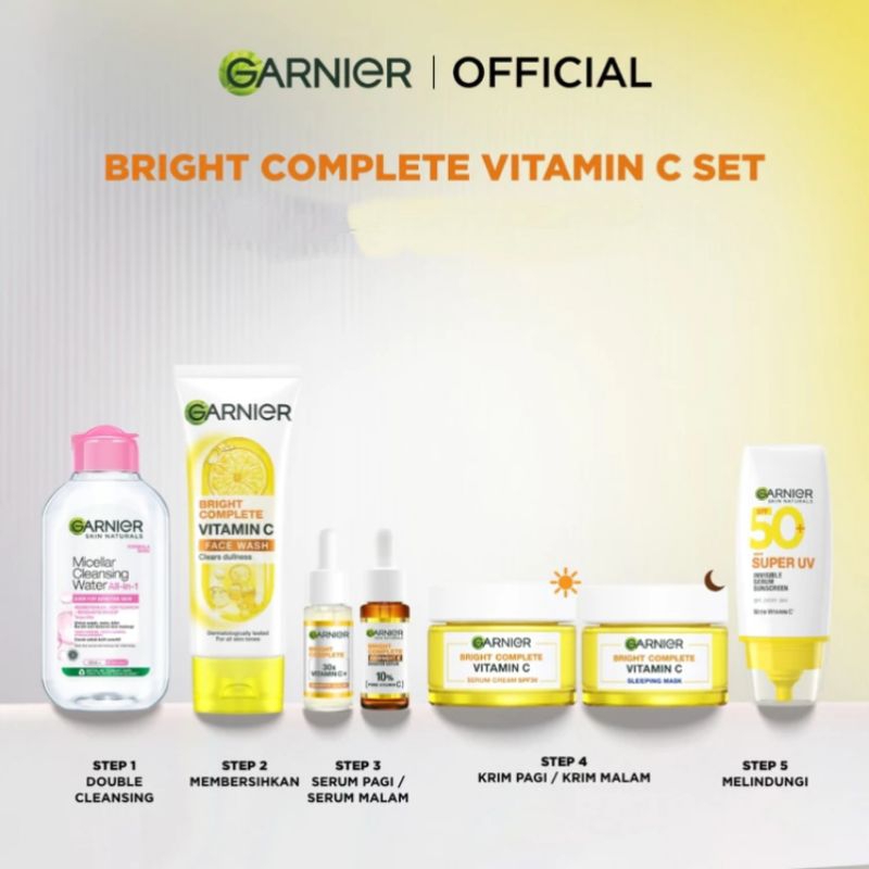 PAKET HEMAT DAN LENGKAP GARNIER SET 7 PCS