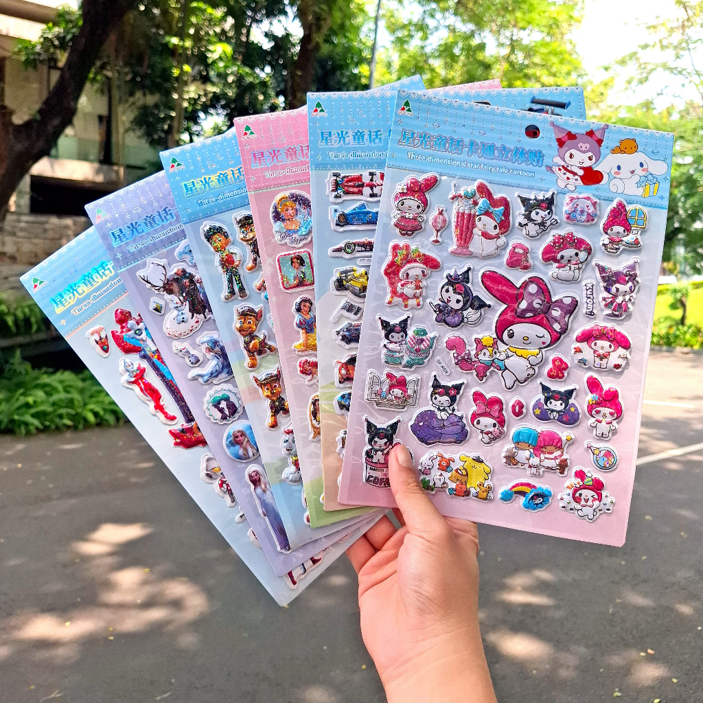 

[DF-K] Sticker Timbul Gambar Tempel Stiker Anak Edisi Mobil Kereta Bus Truk Besar