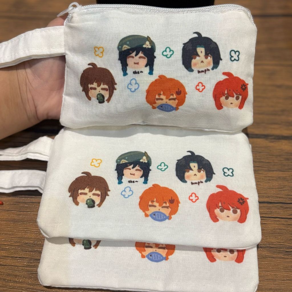 

Genshin Impact Pouch / Pencil Case Kotak Pensil Multi Fungsi tas kecil Fanmerch
