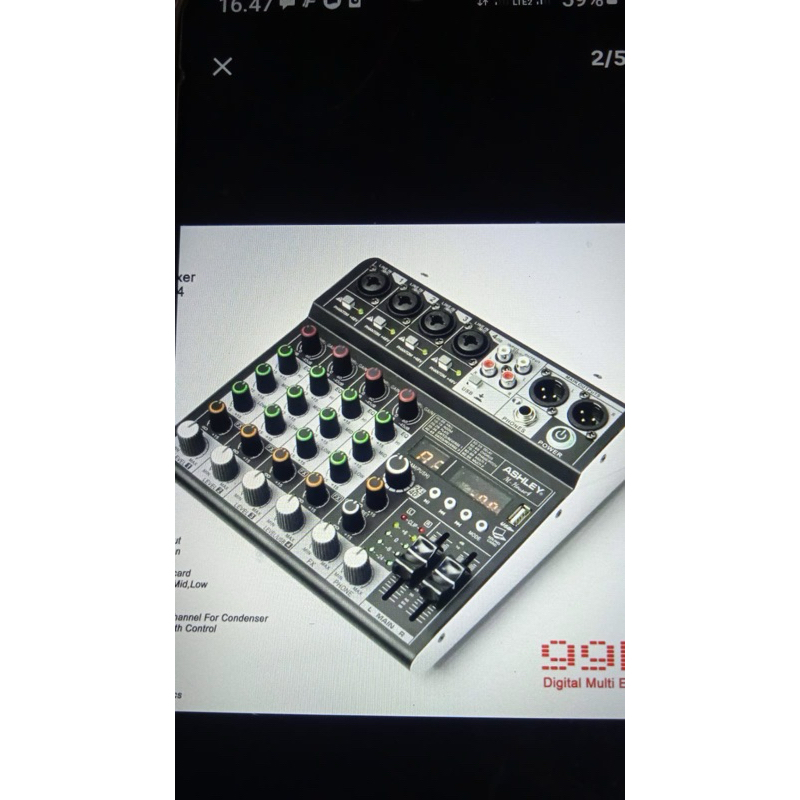 mixer ashley m house 16dsp / mixer 4 chanel