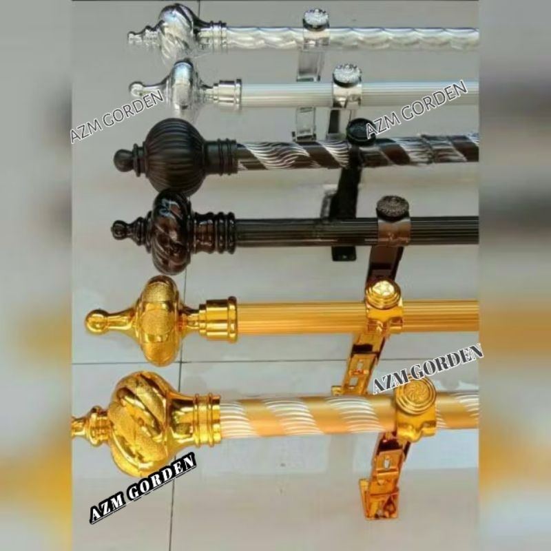 1 set pipa Besi Gorden Minimalis Jendela pintu Tiang gorden lebar 2 meter murah terbaru kuat kokoh b