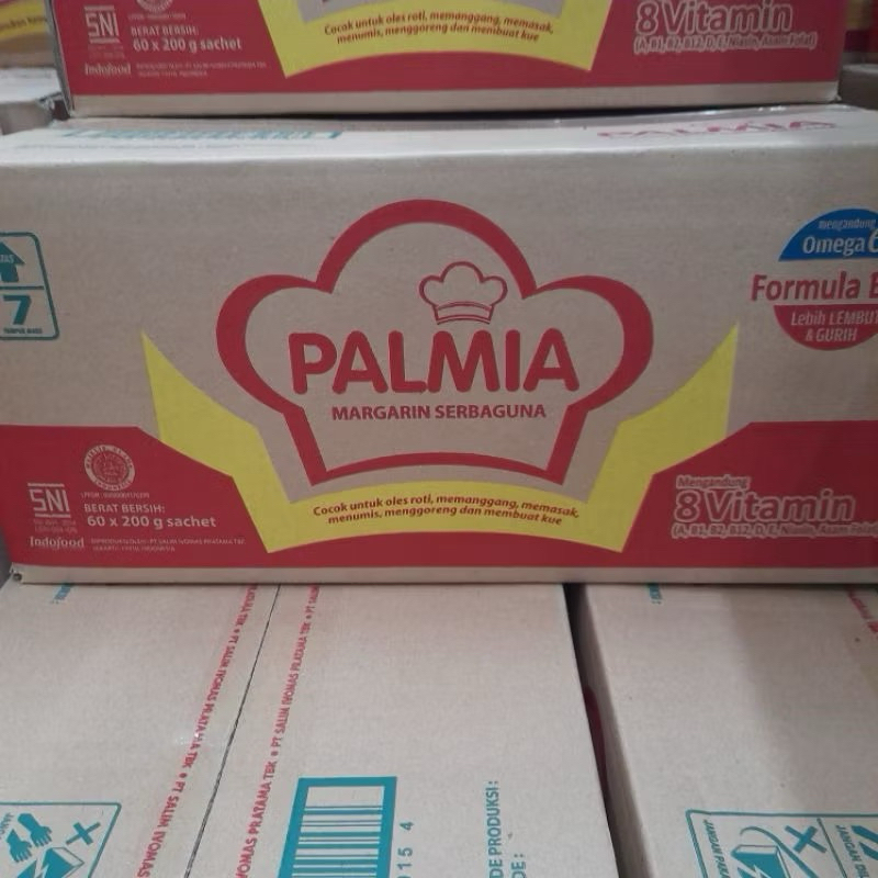 

PALMIA MARGARIN SACHET 200GRAM (1 DOS=60PCS)