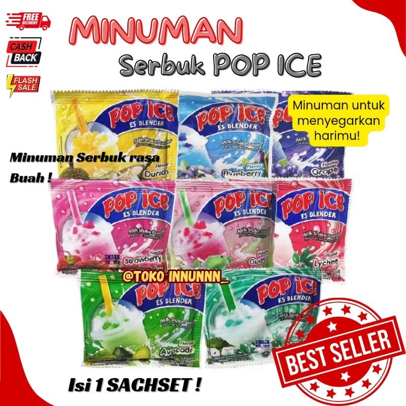 

POP ICE 25gram ES BLENDER MINUMAN BUBUK ISI 1 SACHSET