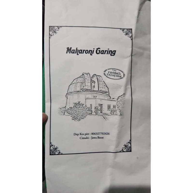 

makaroni garing cap Roemah Teropong