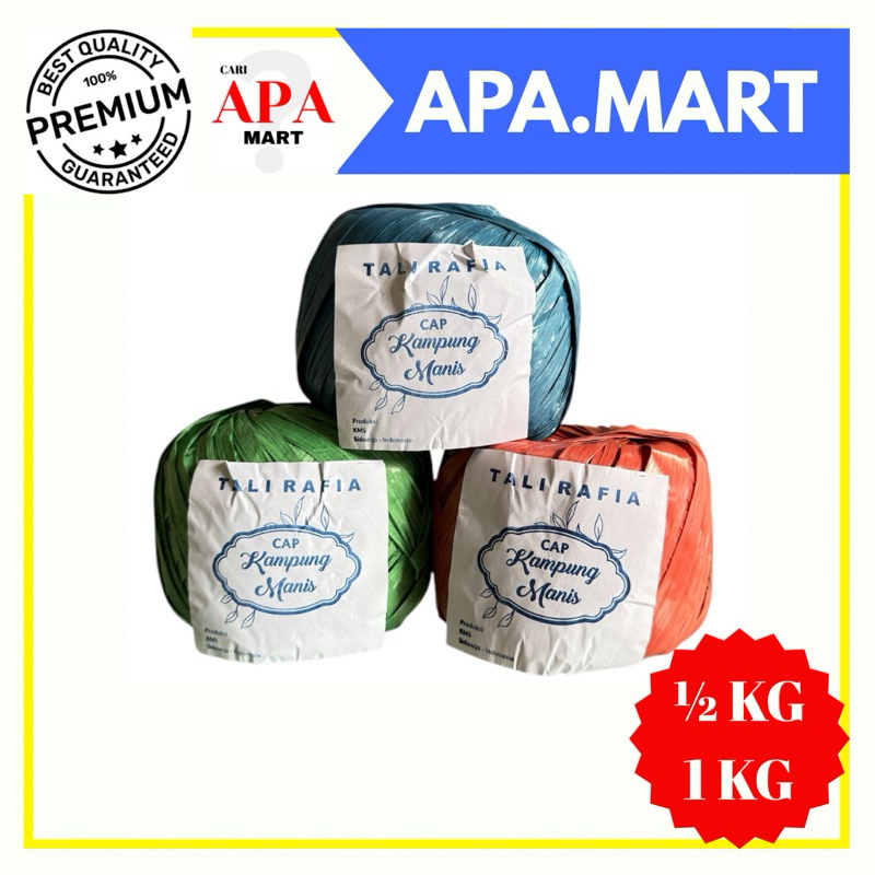 

Tali Rafia Plastik Roll 1 KG & 1/2 KG