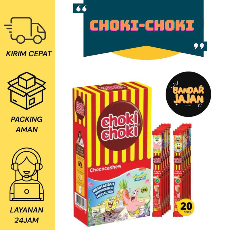 

CHOKI CHOKI COKELAT PASTA 1 PACK ISI 20 PCS – Cokelat Pasta Lembut