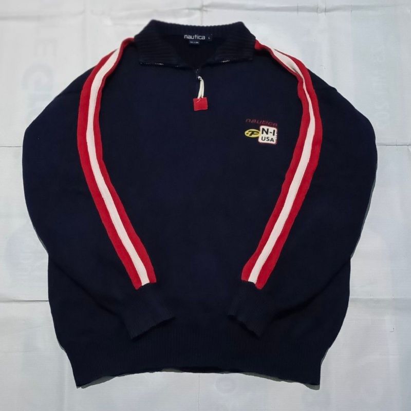 Vintage Half zipper Nautica Hydro race