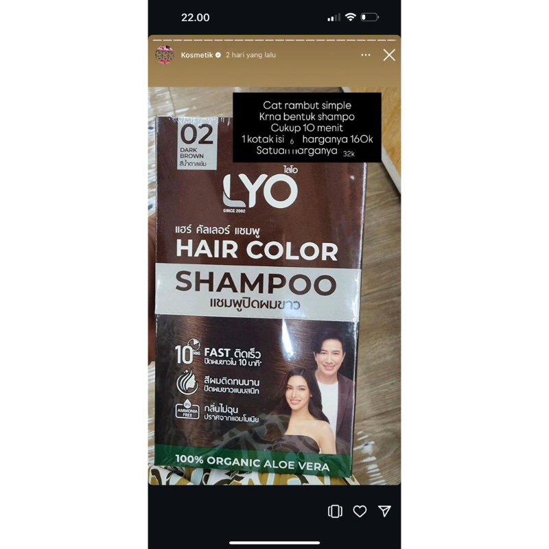 Hair color shampoo/pewarna rambut shampoo/pewarna rambut/hair color